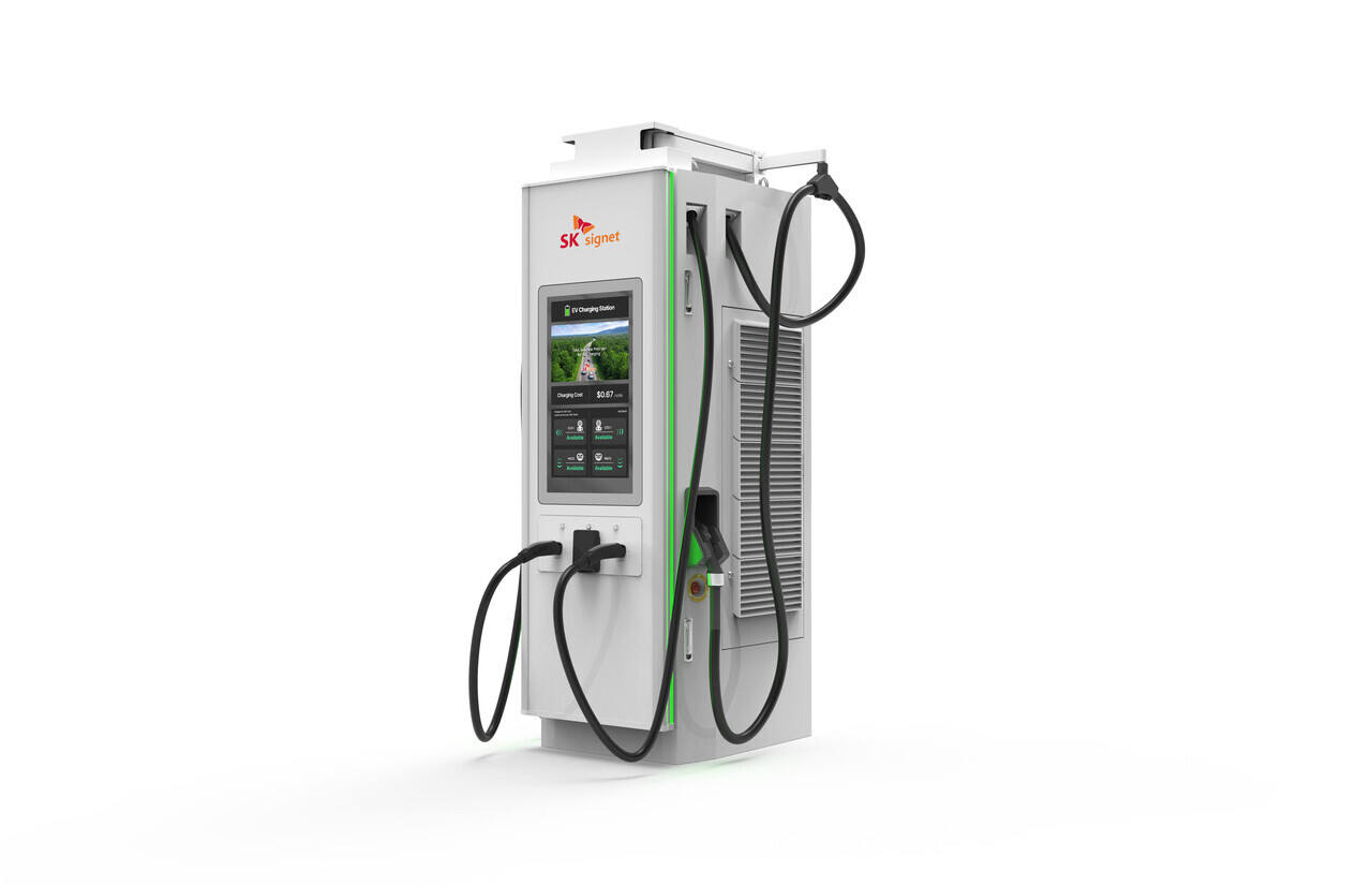 SK시그넷 400kW 일체형 초급속 전기차 충전기. [사진=SK시그넷]